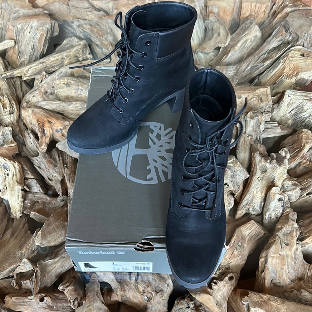 Timberland Black Leather Boots